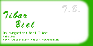 tibor biel business card